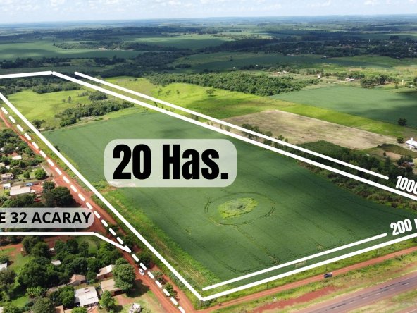 EN VENTA PROPIEDAD DE 20 HA EN MINGA GUAZU.